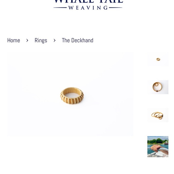 Whale Tail Weaving “The Deckhand” ring. Size 6.5 or Euro 53 price firm - Picture 2 of 4